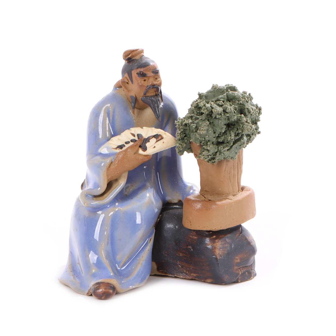 Gärtner mit Fächer