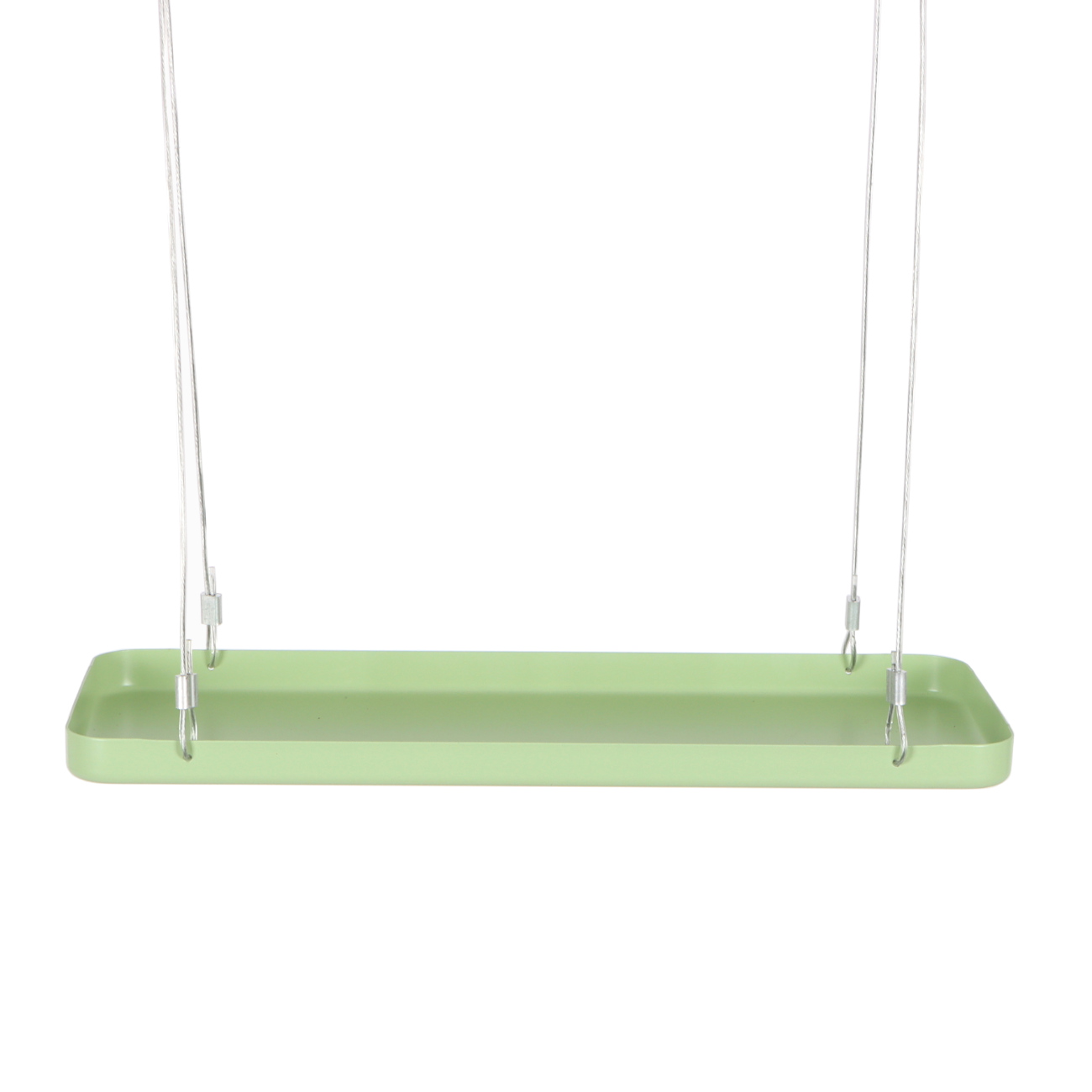 Metal tray hanging green