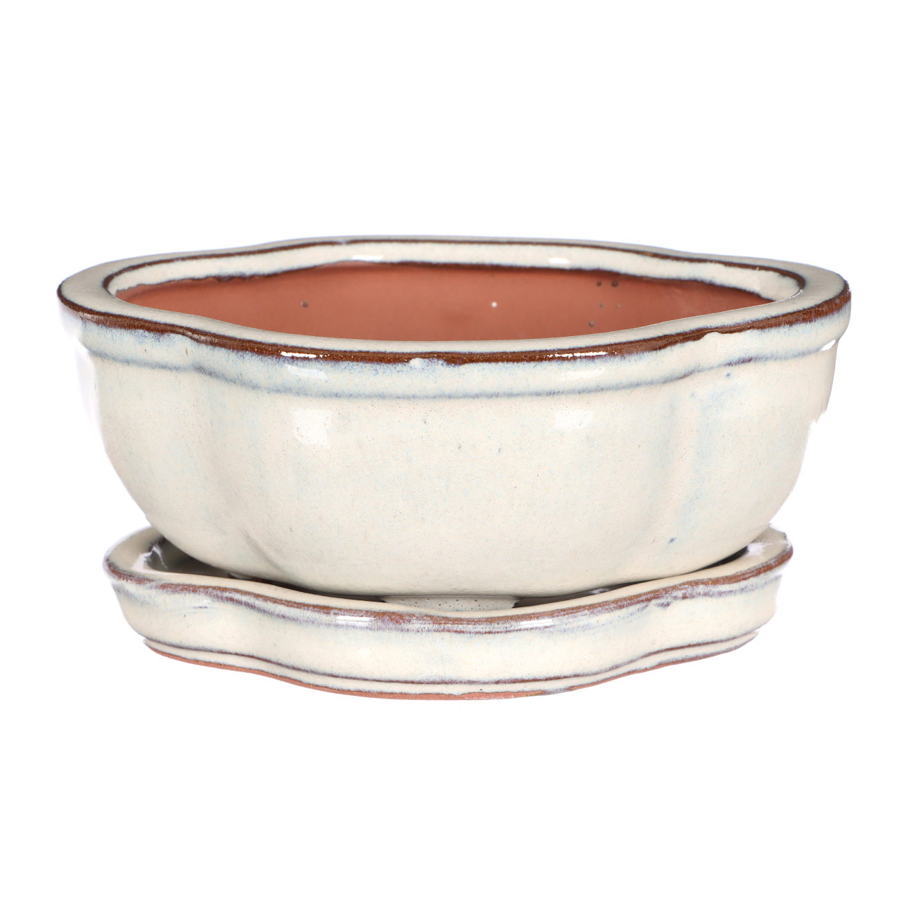 Keramikschale mit Untersetzer