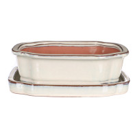 Keramikschale mit Untersetzer