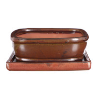 Keramikschale mit Untersetzer