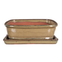 Keramikschale mit Untersetzer